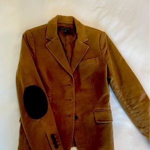 Cotton brushed like velvet Banana Republic blazer.